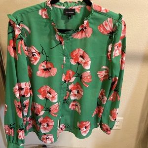 Poppy print blouse